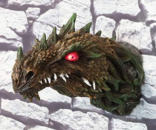 Fantasy Green Dryad Tree Wall Decor with LED Eyes