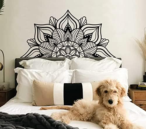 ESTART Large Metal Mandala Wall Art Black