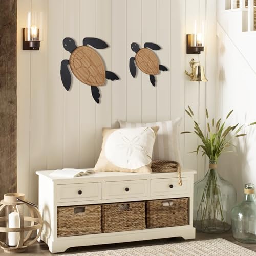Oakrain Sea Turtle Wall Decor Set of 2