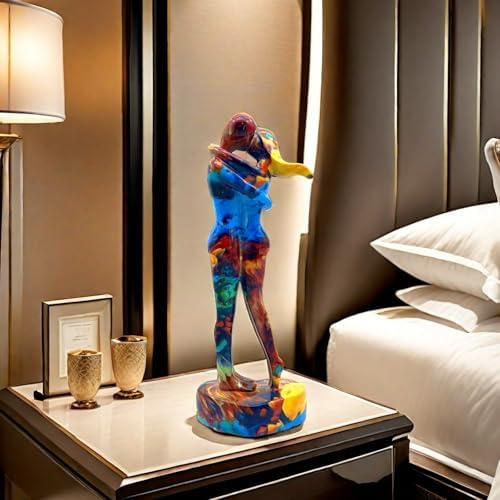 105 Inch Couple Hug Kissing Statue Figurine