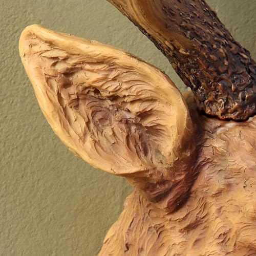 Realistic Resin Deer Head Wall Decor Faux Taxidermy Sculpture