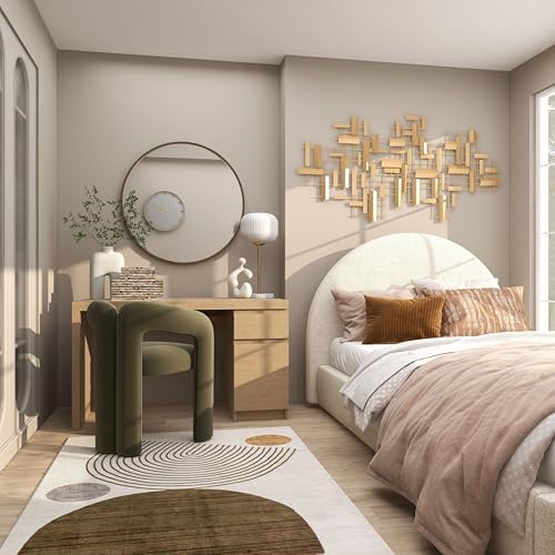CosmoLiving by Cosmopolitan 3D Gold Wall Sculpture
