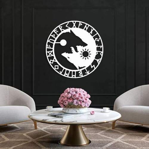 Idadey Wolf Metal Wall Art 19x19in