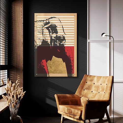 Gold Geometric Elephant Wall Art by Alonzo Saunders