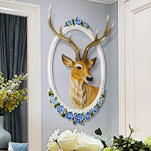 Handmade Deer Head Wall Sculpture Resin Art Decor