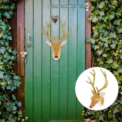 Gadpiparty Deer Head Wall Sculpture Decor