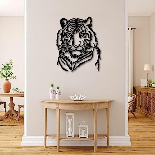 Fayholy Metal Tiger Wall Decor - Hanging Tiger Head Art