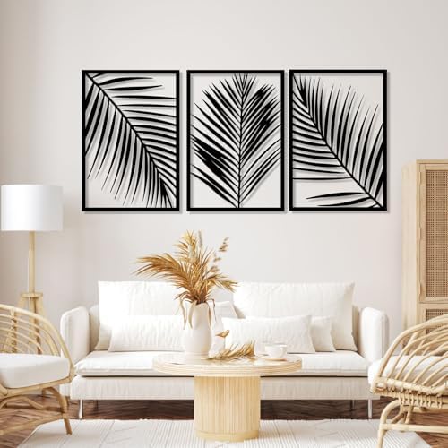 Gasijet Metal Leaf Wall Decor Set of 3