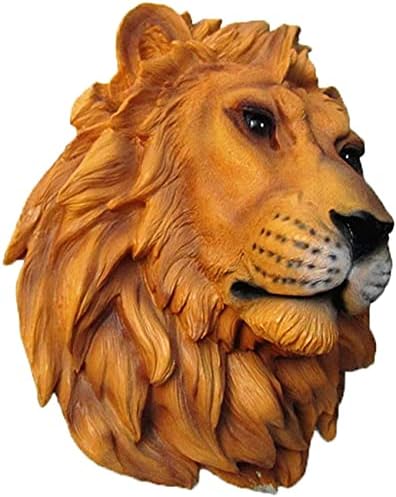 Wall Hanging Lion Head Sculpture for Home Decor