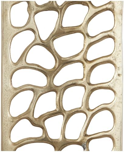 Deco 79 Gold Aluminum Wall Sculpture Set of 2