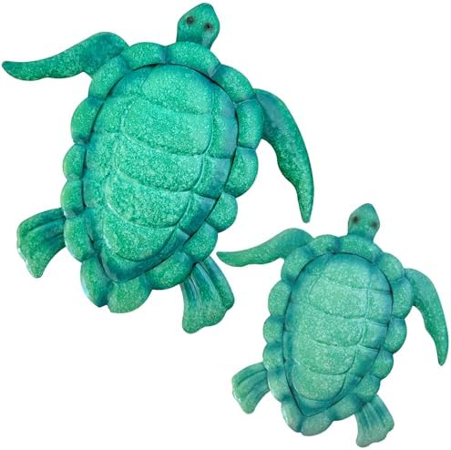 Reng Rara Sea Turtle Wall Art Set - Nautical Decor for Indoor and Outdoor Use