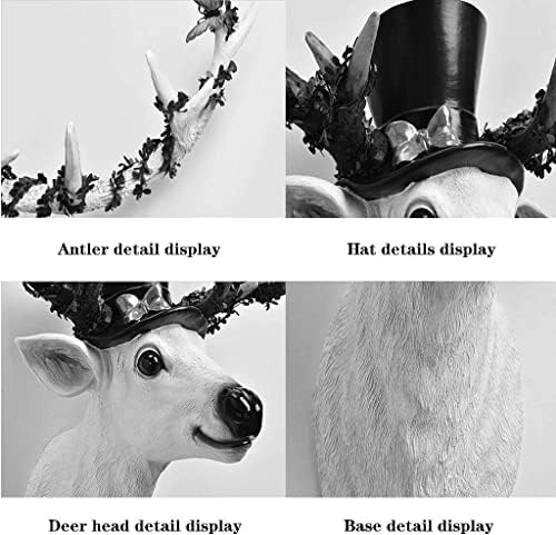 Lucky Deer Head Wall Sculpture Nordic Style Home Decor