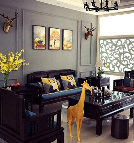 RTGGSEL Retro Faux Stag Wall Sculpture