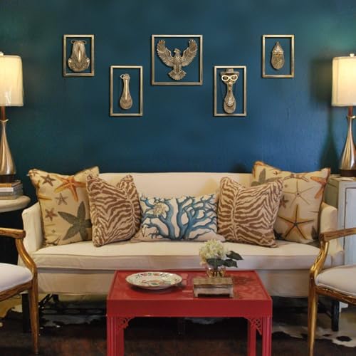 Bird Wall Art Sculpture 5 Pack - Exquisite Metal Frame Wall Decor