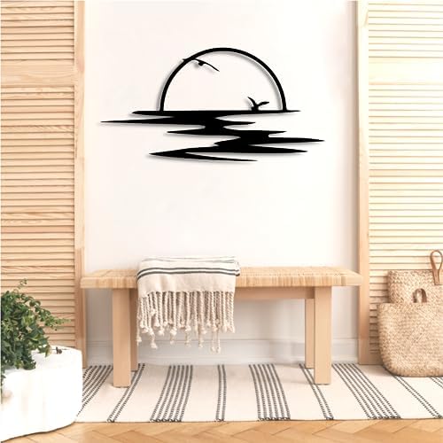 Sun Sparkle Metal Wall Art 27x13 Inch
