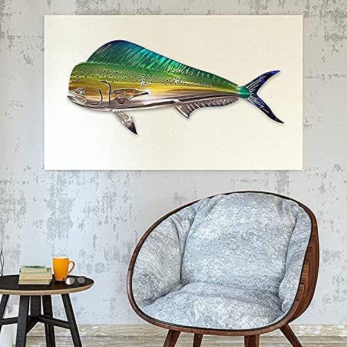 Shiny Shark Metal Wall Decor Art Sculpture