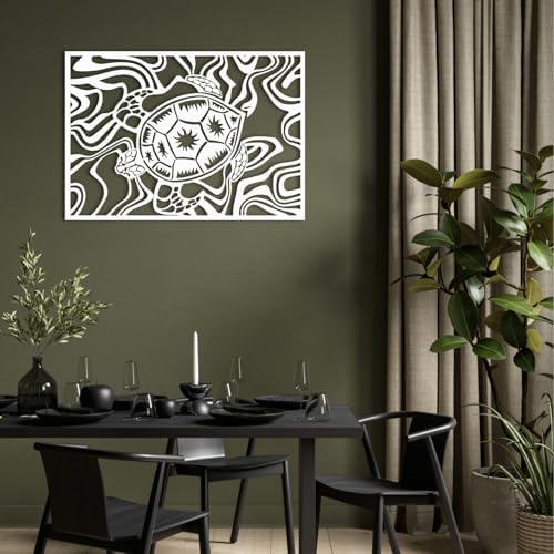 Tawinone Sea Turtle Wall Decor Gold 47x33cm