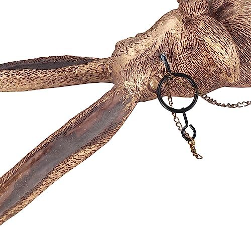 Leadigol Wall Decor Rabbit Head Bronze Resin Sculpture