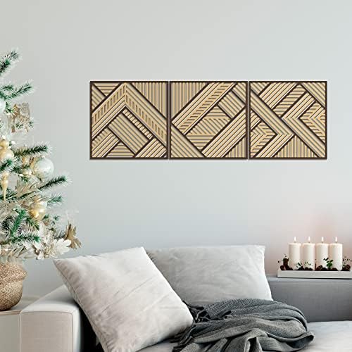 Tatuo 3 Pcs Geometric Wall Art Decor Panels