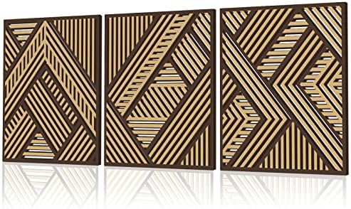 Tatuo 3 Pcs Geometric Wall Art Decor Panels