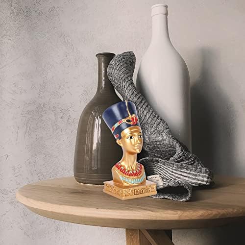 BESPORTBLE Nefertiti Statue Resin Sculpture Home Decor