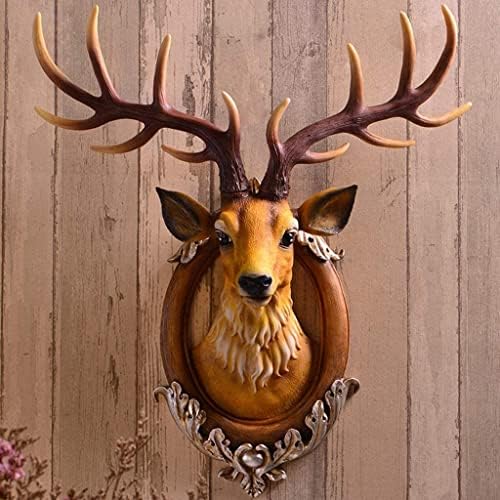 Retro Nordic Deer Head Wall Sculpture Decor