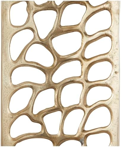 Deco 79 Gold Aluminum Wall Sculpture Set of 2