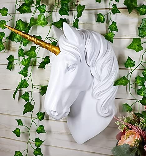 Ebros Her Majesty White Unicorn Wall Decor 3D Sculpture