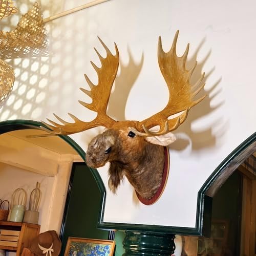 TRABEATOGA Realistic Moose Head Wall Sculpture 35W x 362H