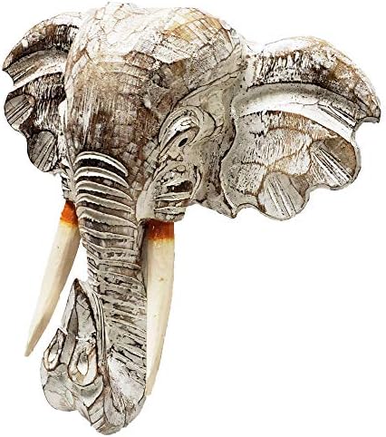 Elephant Head Mask Decor Magnificent Safari Wall Hanging