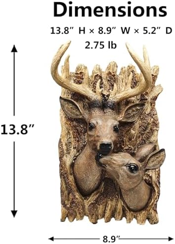 NUOYI PIEIN 138 Faux Deer Head Wall Decor