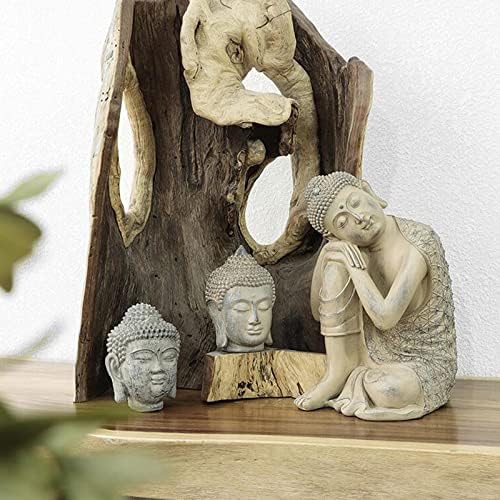 Buddha Head Statue Decorative Feng Shui Sculpture for Home and Office