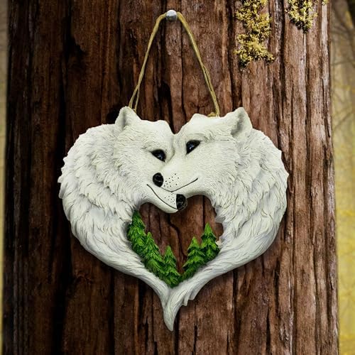 Nemesis Now Wolf Wall Hanging Sculpture 20cm White