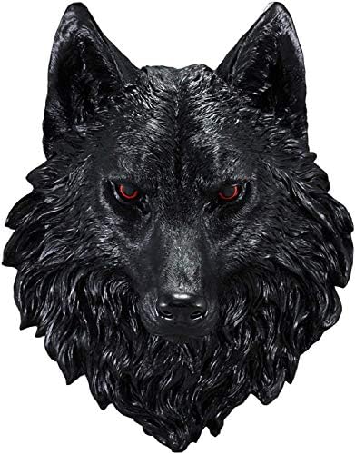Ebros Large Gothic Black Wolf Wall Sculpture