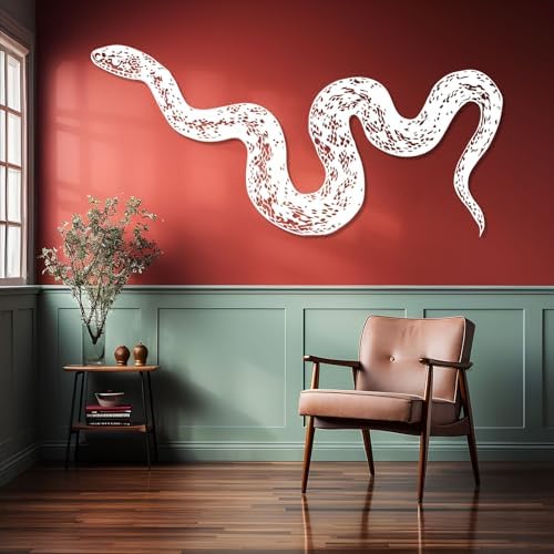 Giant Snake Metal Wall Art Decor Unique Wildlife Wall Hanging