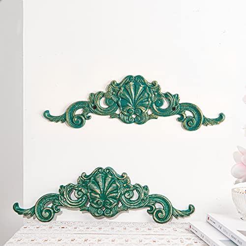 Sungmor 2PC Cast Iron Fleur De Lis Wall Decor