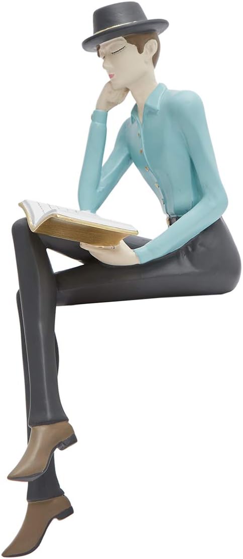 HAUCOZE Man Figurine Statue Home Decor Modern Art Polyresin 94 Inch