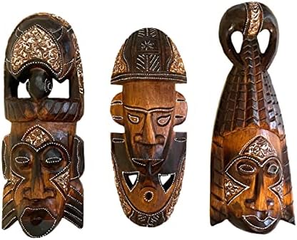 OMA Set of 3 Fortune Wooden African Wall Sculptures