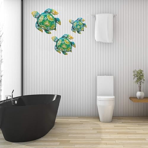 JFRISING Metal Sea Turtle Wall Art Decor Set of 3