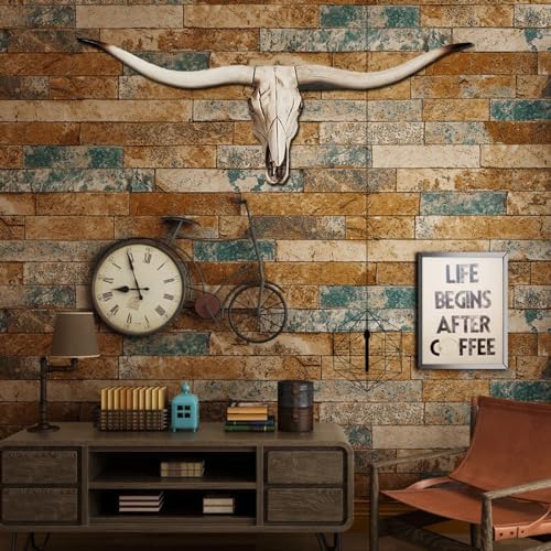 Skull Head Long Horn Wall Decor Handmade Resin Sculpture