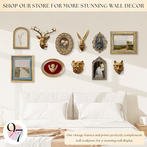 97 Decor Black Gold Bat Wall Sculpture - Gothic Halloween Decor