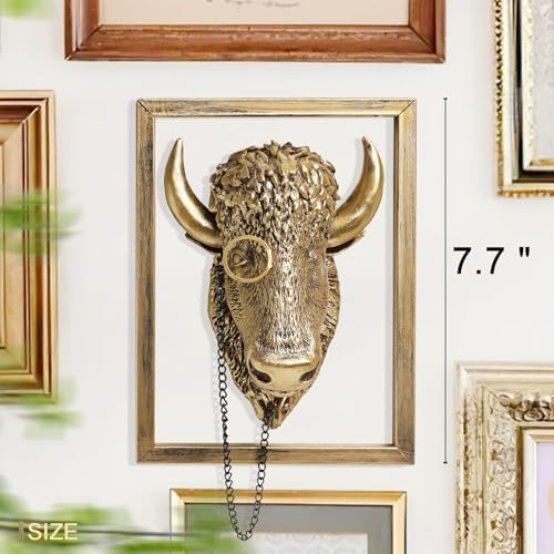Newinhome Animal Heads Wall Decoration Resin Sculptures