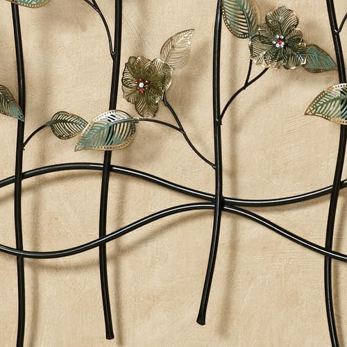 Touch of Class Dainty Flowers Metal Wall Art Sculpture
