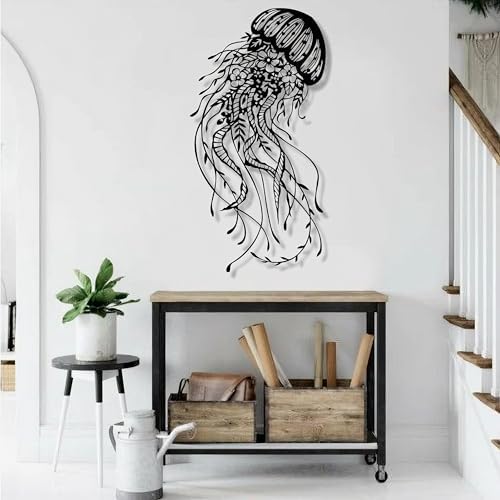 PLTZCRAFT Jellyfish Metal Wall Art Decor Sculpture