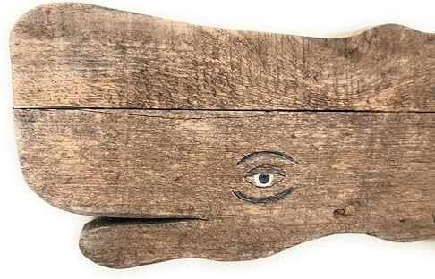 Handmade Wooden Whale Wall Decor