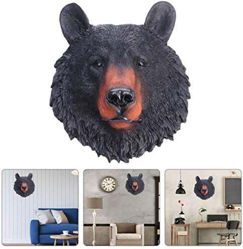 VOSAREA Resin Bear Head Wall Sculpture
