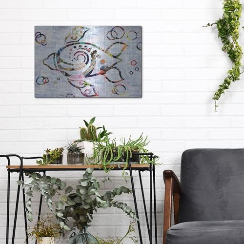 Sea Turtle Metal Wall Art 16 x 12 Inches