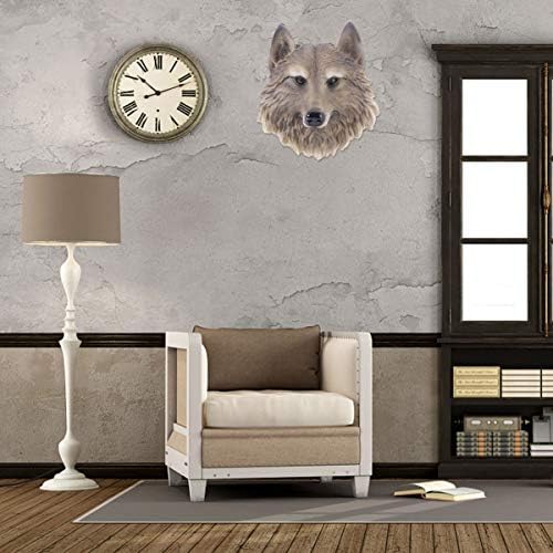 VOSAREA Resin Wolf Head Wall Decor