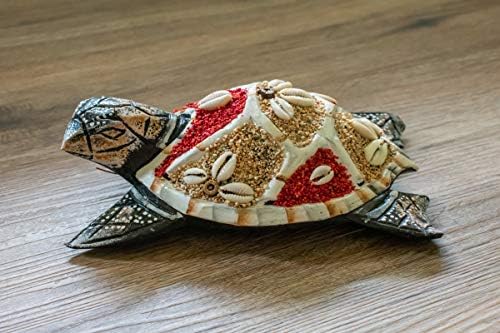 G6 Collection 4-Piece Wooden Tortoise Wall Hanging Sculptures