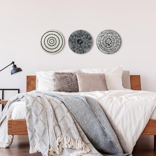 Tioncy 3 Pcs Mother of Pearl Shell Wall Plates